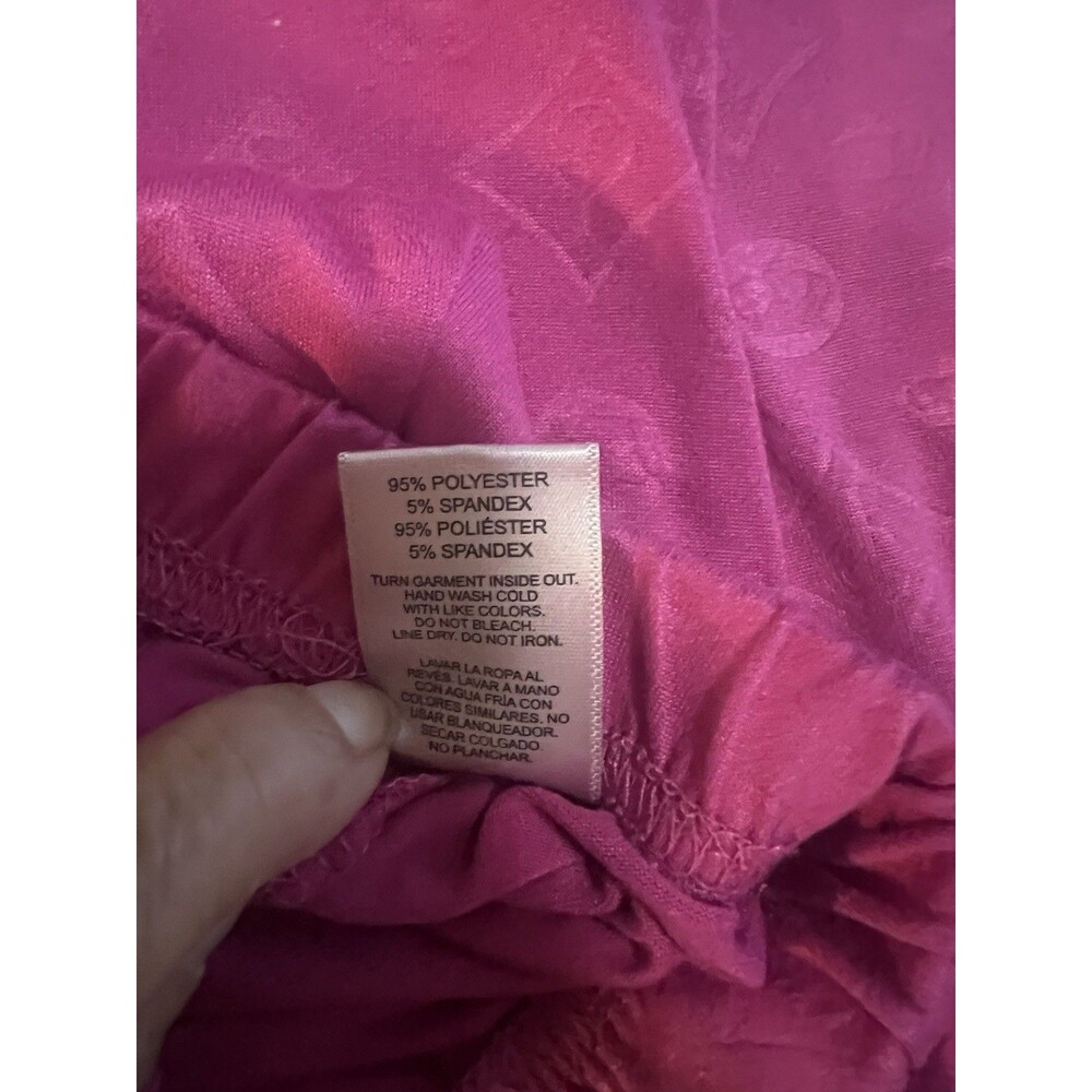 Juicy Couture 2pc Top Pants Pajamas Sz L Rhinestones Embossed Fairy Glam EUC - Picture 6 of 6